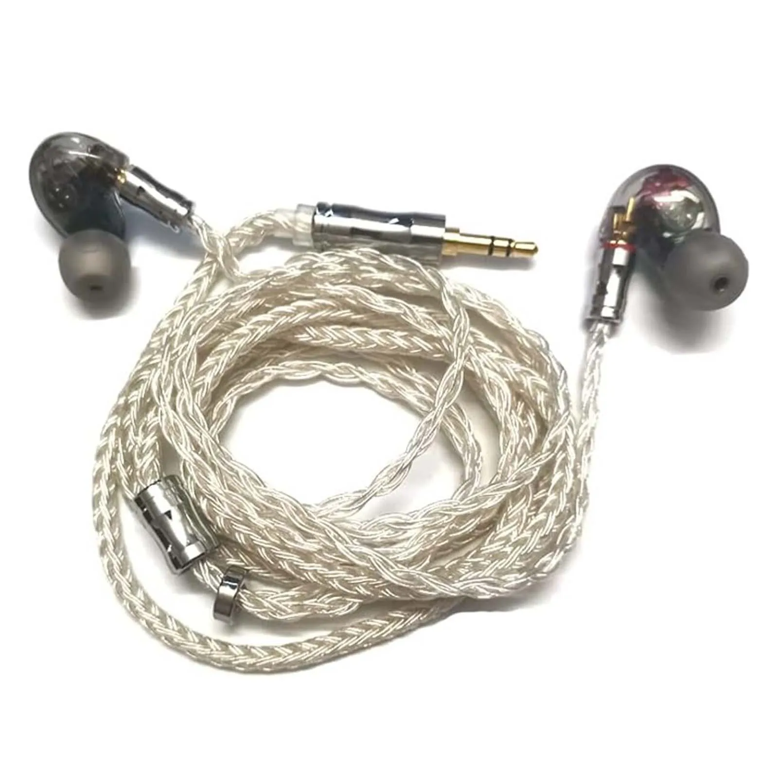 Fone de ouvido hifi para shure se846 se535, substituição diy, reprodutor de música, telefone baixo 4ba + 1dd, fone de ouvido híbrido