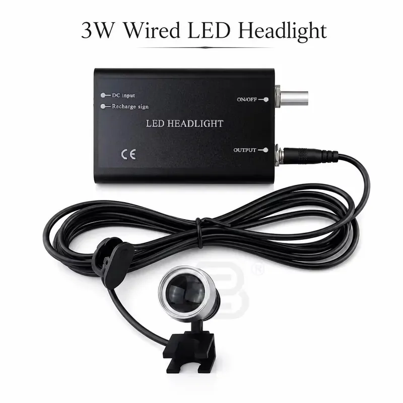 Hot Sale 3W Oral Examination Lamp Loupes Headlight LED Headlight Wired Headlamp