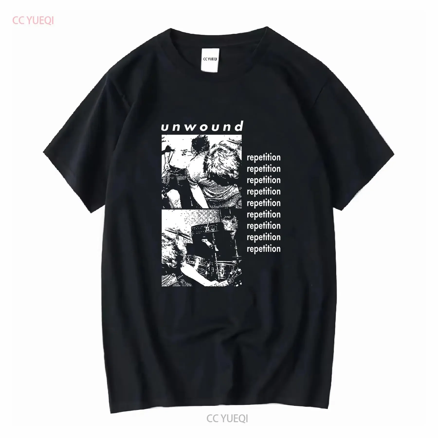 Unwound Repetition T Shirt For Fan vintage Washed Soft graphic Stretched fashion designer clothes homme Unisex streetwear