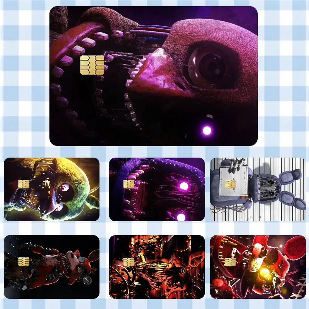 

FNaF 2 Five-Nights-At-Freddys Fnaf Sticker Film Tape Skin for Credit Card Debit Card Waterproof Stickers Cartoon