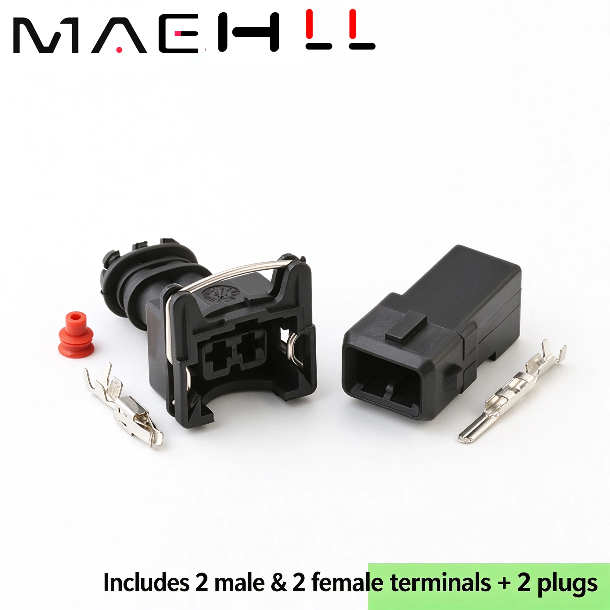 1/5set 2-pin  DJ7021B-3.5-11/21, Automotive Connector Fuel Injector Plug 282189-1 Methanol Modified Sensor Pin Holder 106462-1