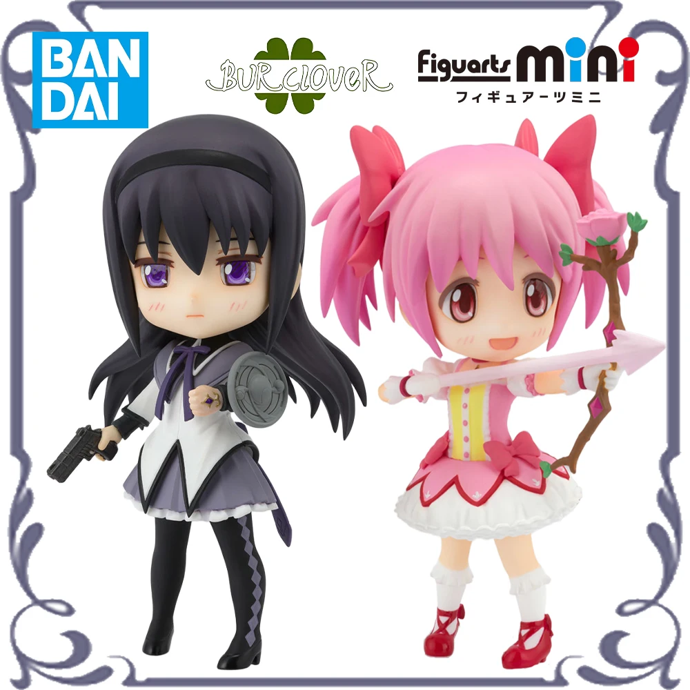 

BANDAI Original Figuarts mini Series Kaname Madoka Akemi Homura Anime Figurines Model Decorations Gifts In Stock