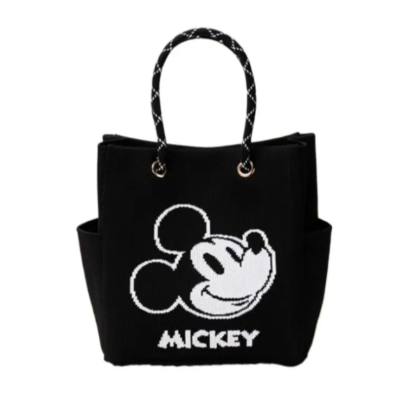

Disney Luxury Mickey Mouse Handbag Purse for Women Girl College Student Large Capacity Commute Tote Bag Daily Use