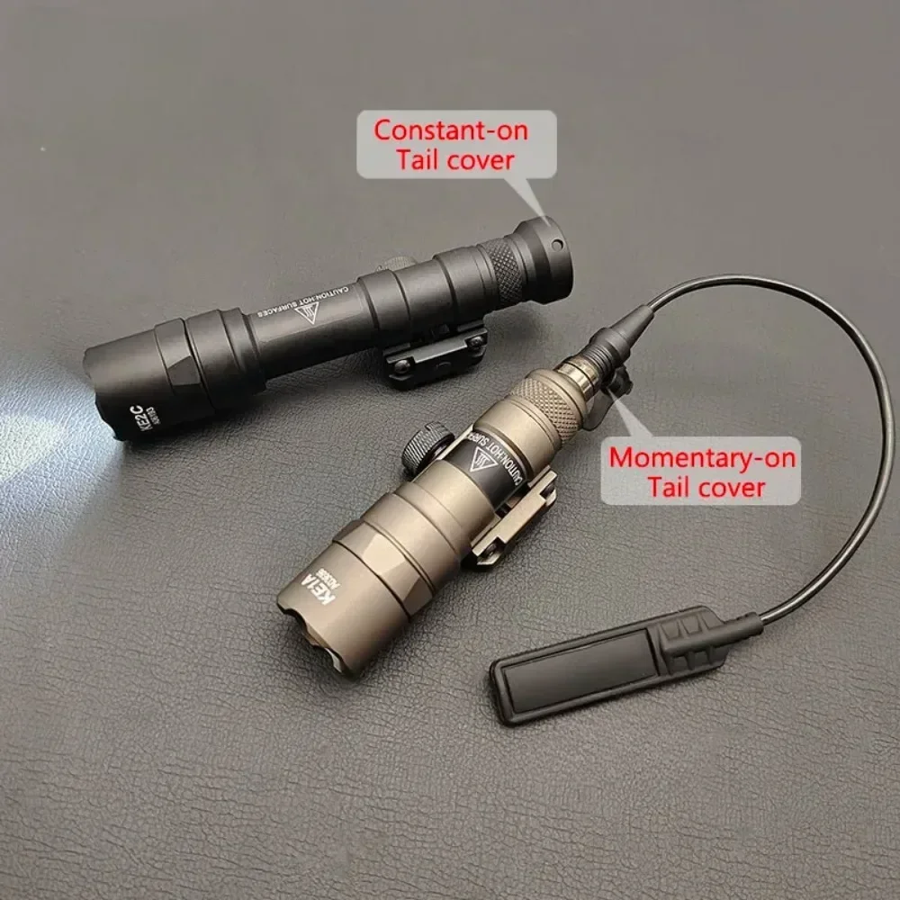 M300B M600B Tactical LED Strobe Flashlight Gun Light Fit MLOK 20MM Rail Scout Light with Switch for Outdoor Hunting