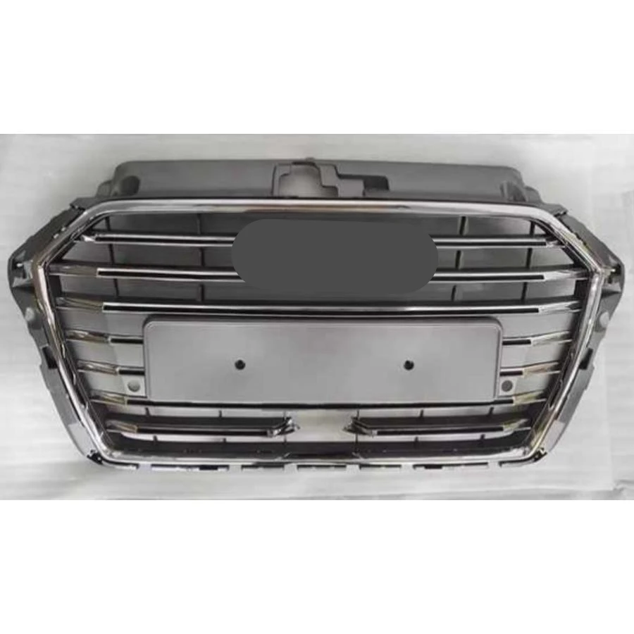 Racing Grills Front Hood Grille Car Front Bumper Grill Center Grille for S3 Grill with ACC for  A3/S3 8V.5 2017-2020