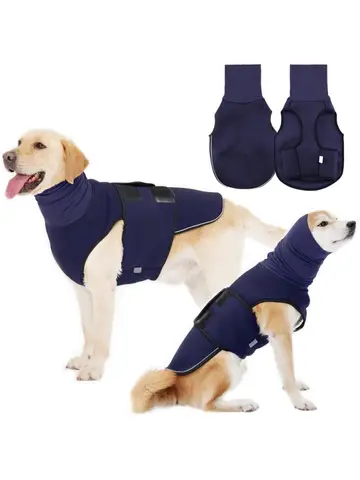 ATUBAN Dog Anxiety Vest Coat,Vet Visits and Separation-Keep Pet Calm,Dog Jacket for Thunder,Anti Anxiety Vest for Dogs and Cat