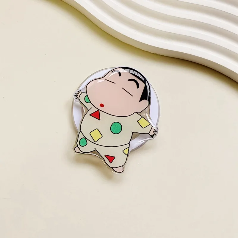 Crayon Shin-chan Cartoon Cell Phone Holder for Magsafe Wireless Charging Universal Magnetic Suction Bracket Lazy Man Artifacts