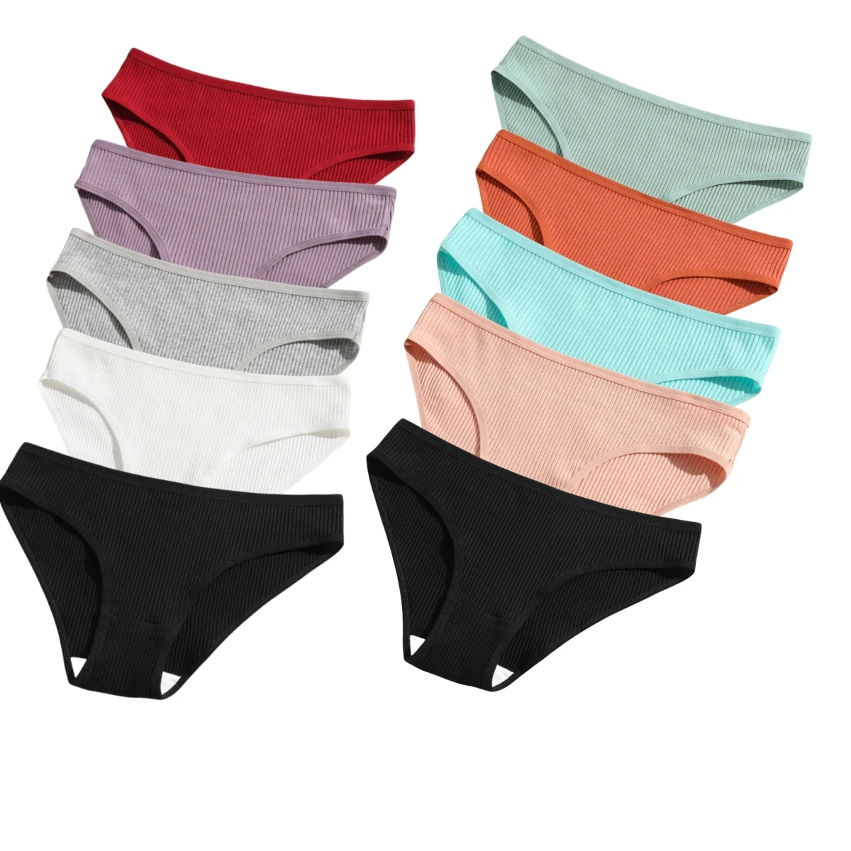 Culotte en coton sans couture pour femme, culotte taille basse, bikini de sport, sous-vêtement respirant pour fille, caleçon solide pour document,