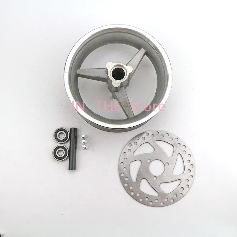 90/65-6.5 front or 110/50-6.5 rear Aluminum Wheel hub,Sprocket,Brake disc Axle bearing fits 49cc Mini Dirt Bike e Scooter Moto