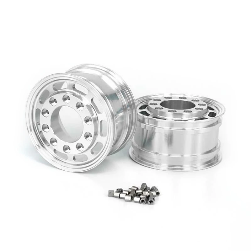 

Metal Front Wheel Hubs for 1/14 LESU Flange Axles RC Tractor Truck Remote Control Hydraulic Dumper TAMIYA Electric Car Scania