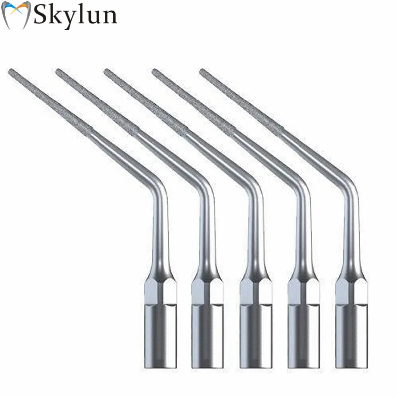 5PCS Dental Ultrasonic Scaler Tips ED3D New Dental Endodontic Endo Tip Diamond Coated fit DTE/SATELEC Scaler ED3D