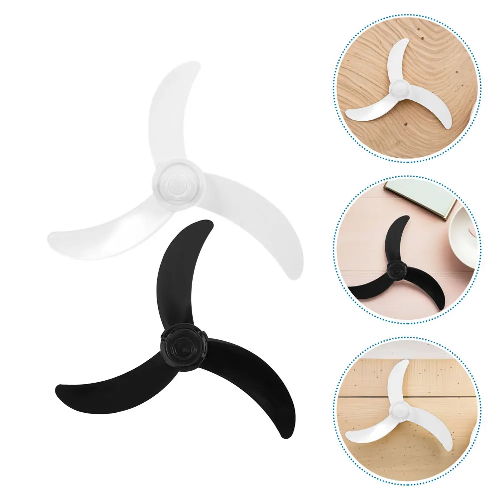 

2pc Fan Blades: 3 Leaves Plastic Table Pedestal Standing Floor Electric Fan Blade Replacement Repair Accessories For Home Office
