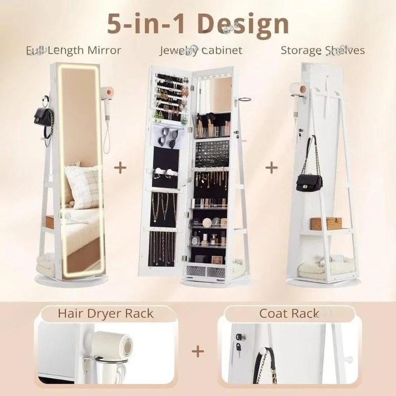 Stehender Schmuckschrank mit S – Full Length Mirror Jewelry Armoire Bewertung und Preis