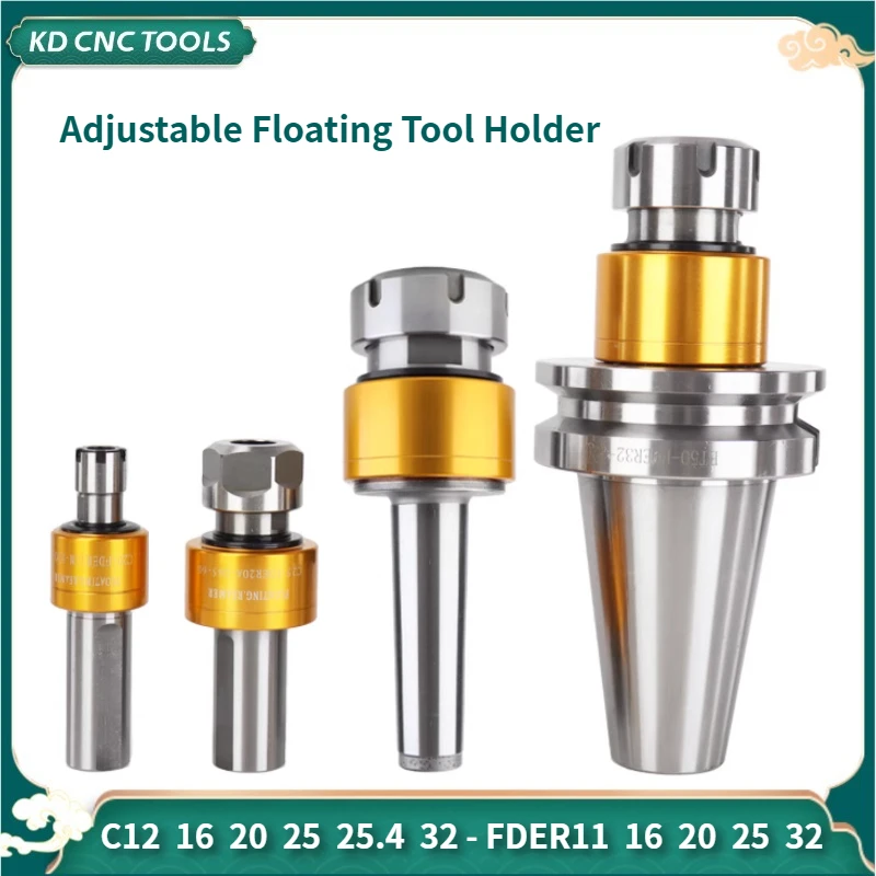 Floating reamer C12 C16 C20 C25 ER25 ER32 High Precision radial 360 degree Adjustable floating tool holder handle