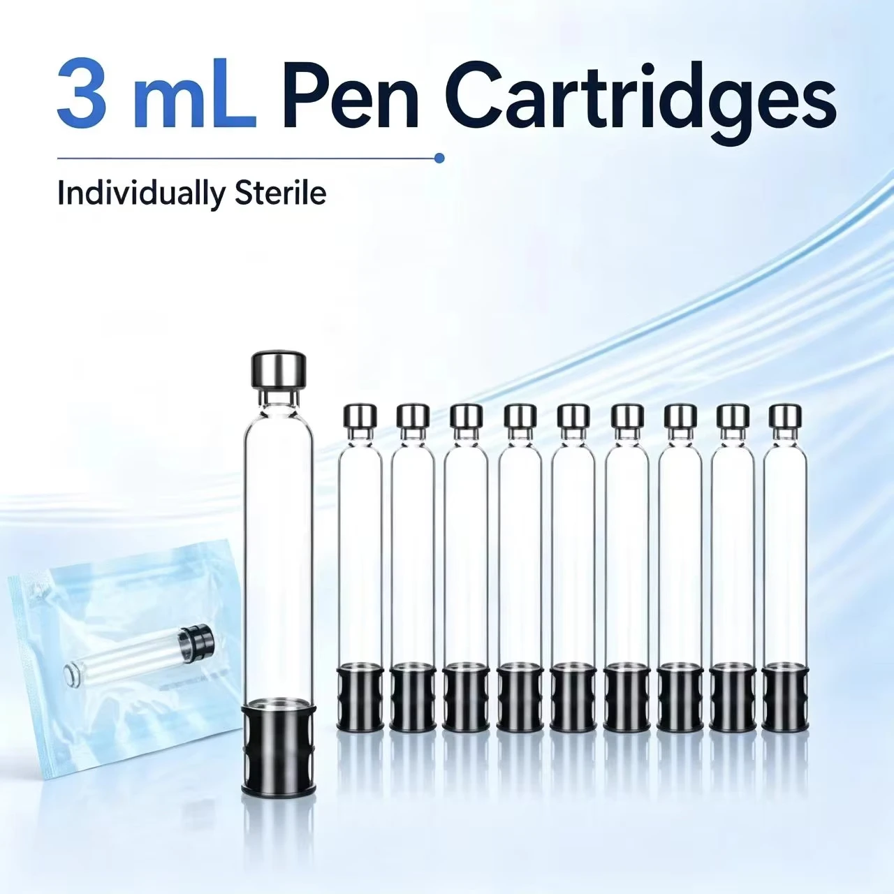 3ml Insulin Cartridges Disposable Sterile Individual Packaging Cassette Bottle Insulin Injection Pen