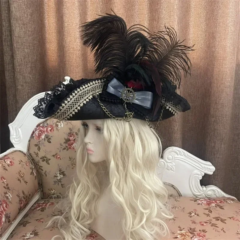 Pirates of the Caribbean Hat, Halloween, bowler hat, top hat,Skull Show, Stage,pirate hat,Party Dresses,Cosplay,gifts,handmade