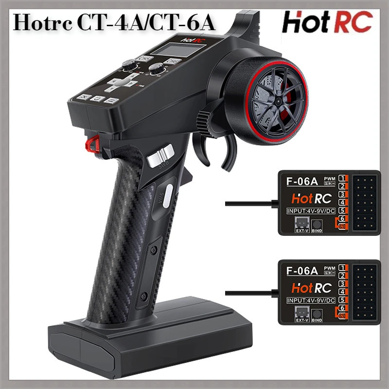 Neue hotrc Ct-4a/ct-6a modell auto schiff hybrid steuerung 6-kanal 4-kanal 2,4g pistole gesteuert fernbedienung sender hot rc