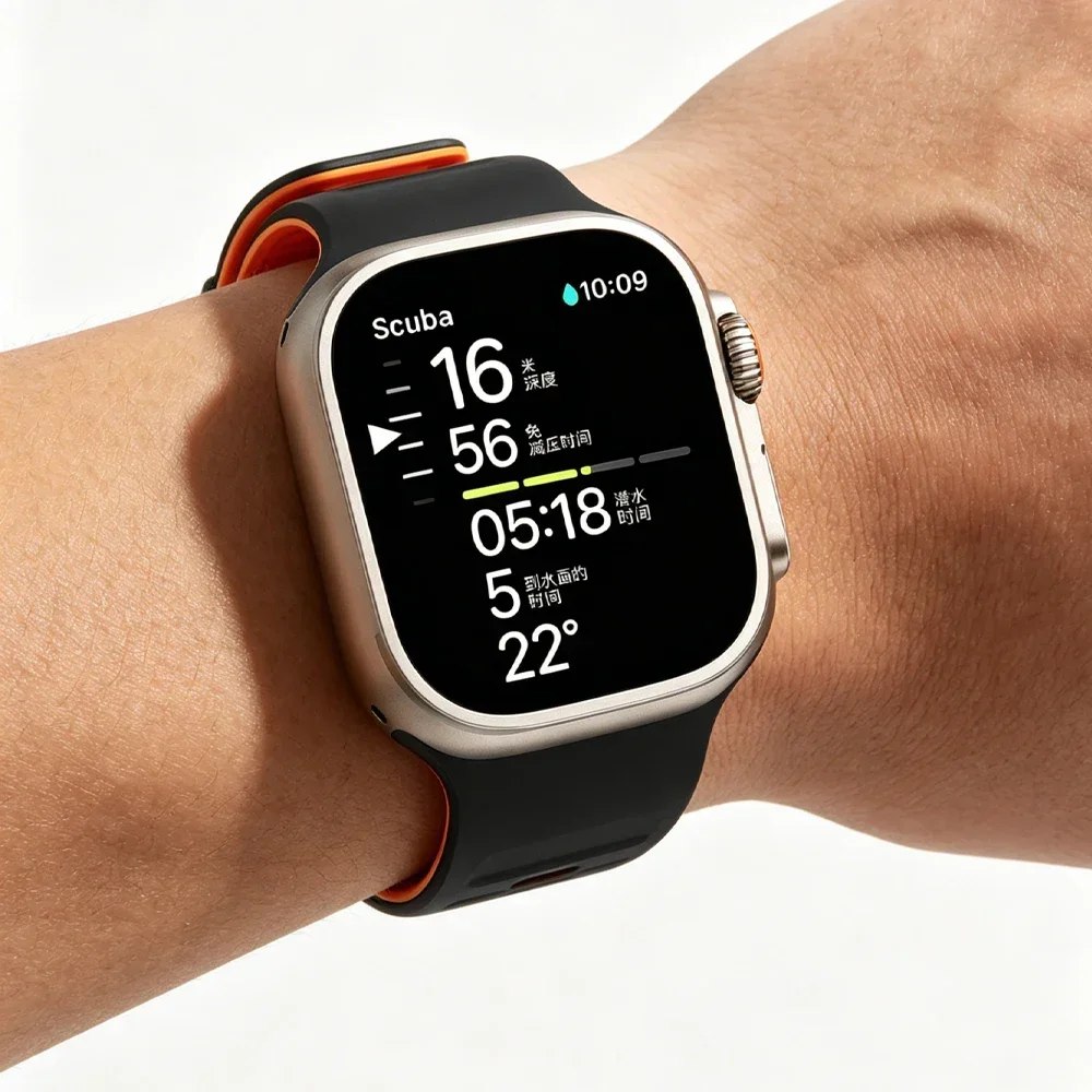 Silikon-Sportarmband für Apple Watch Band 49mm 46mm 45mm 44mm 42mm Correa Armband iWatch Series 11 10 9 8 7 6 5 SE3 Ultra 3 2 – Detail 23