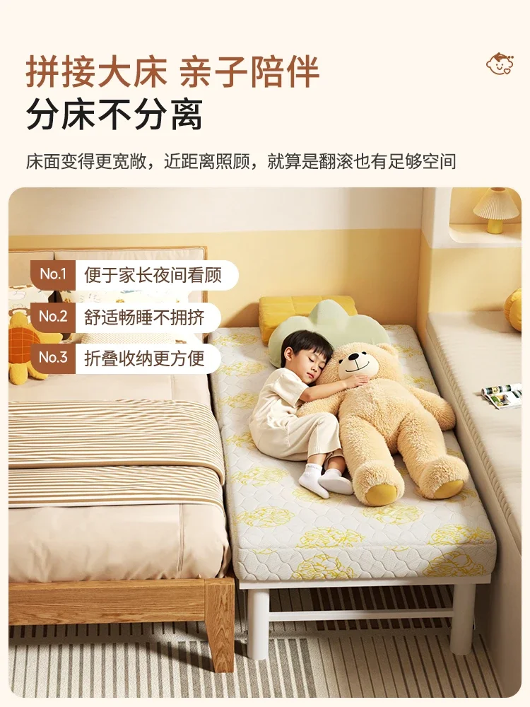Folding bed single splicing family adult hotel extra bed nap temporary simple nanny confinement bed