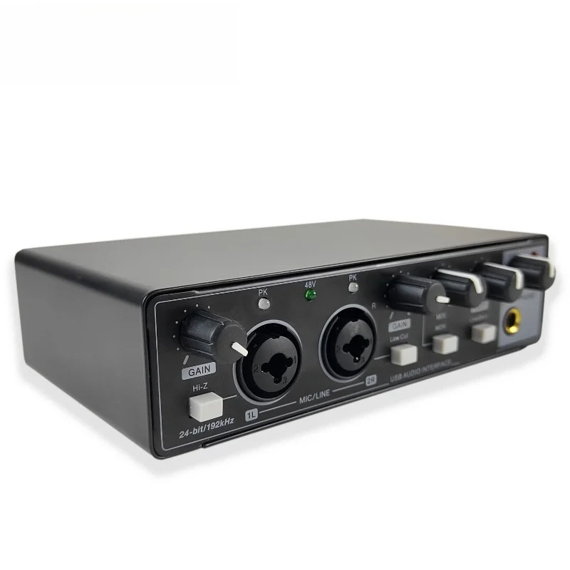 GAX-MD22P Professional Studio Audio Interface 2 In 2 Out USB Mixer