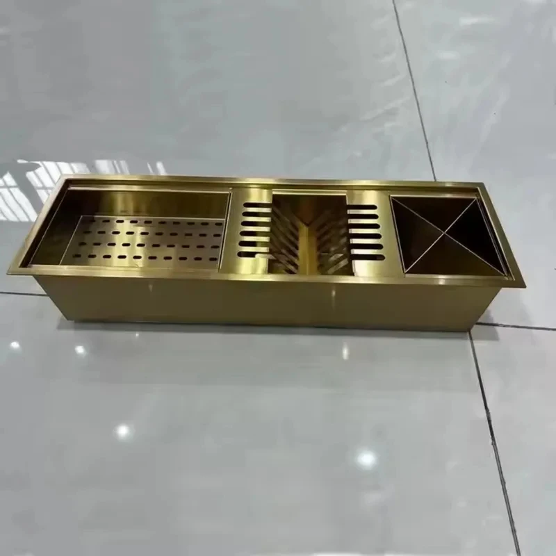 Counter Organizers Space-Saving Dish Stainls Steel Kitchen Drying Rack With A Cutlery Holder