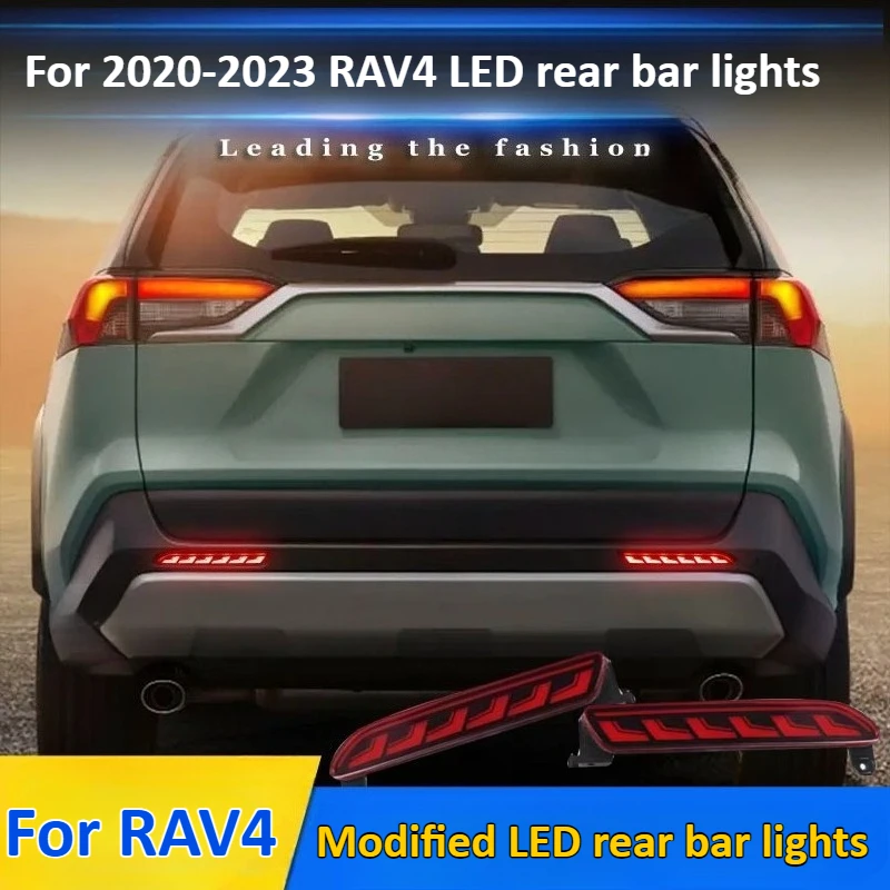 

Для Toyota RAV4 2020 2023, модифицированные светодиодные задние фары, специальные указатели поворота, задние противотуманные фары