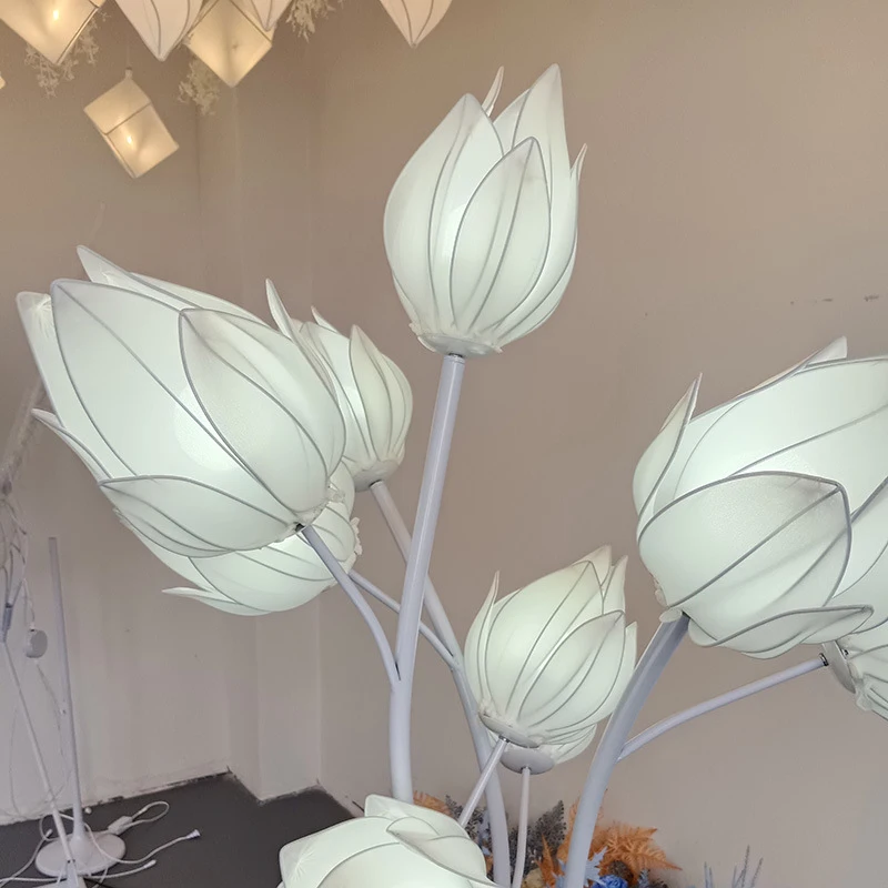 AOSONG-Lumière LED en forme de fleur de Yulan, éclairage moderne pour mariage, fête, scène, escales festives, décoration de fond