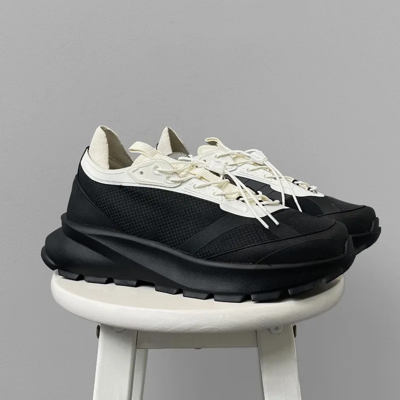 2026 New Trend Hiking Sneakers For Men Lace Up Trekking Shoes Men Good Quality Climbing Shoe Men Thick Soled Man Shoes Mountain