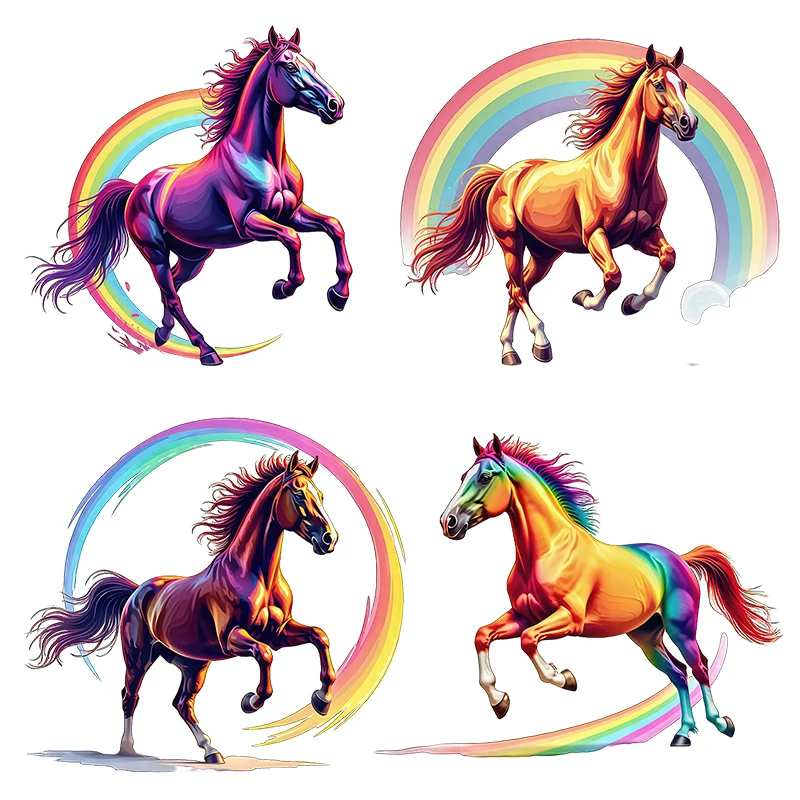 Three Ratels CG251 Dream Rainbow Pegasus Cartoon Animal Stickers for Home Decoration Car Body decals