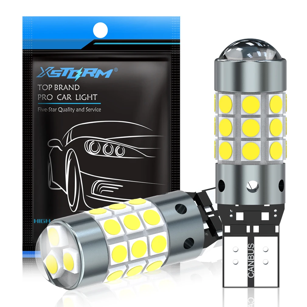 XSTORM T10 Żarówka LED W5W LED 168 194 Canbus Nor Error 27SMD 3030 Samochodowe światła sygnalizacyjne Światło tablicy rejestracyjnej 6000K Białe 12V