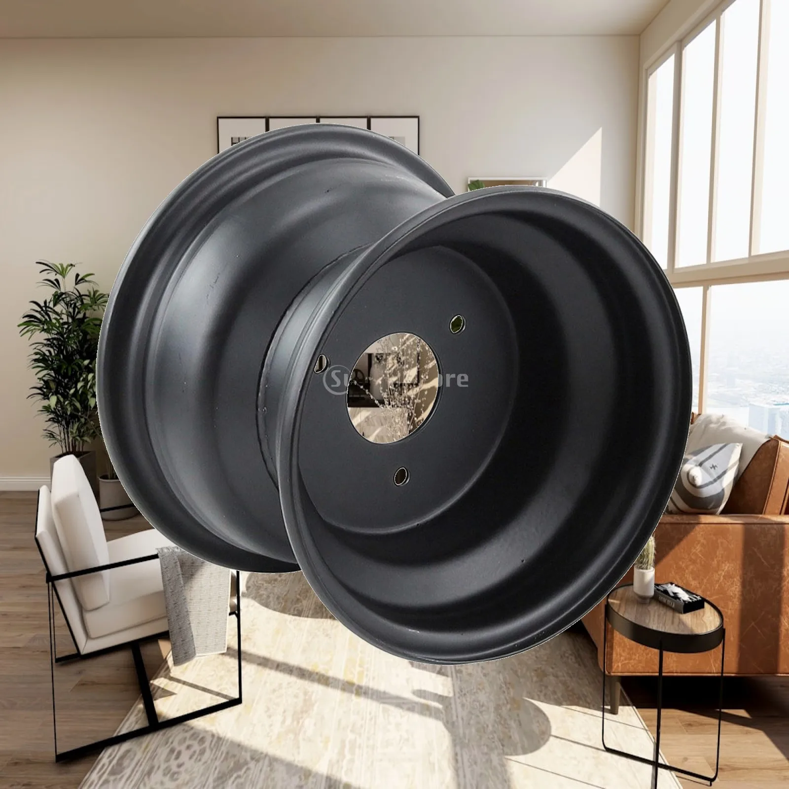 ATV Wheel Hub Sprayed Coating 3-Hole Wheel Hub Hardware High-Strength Long-Lasting for Builders