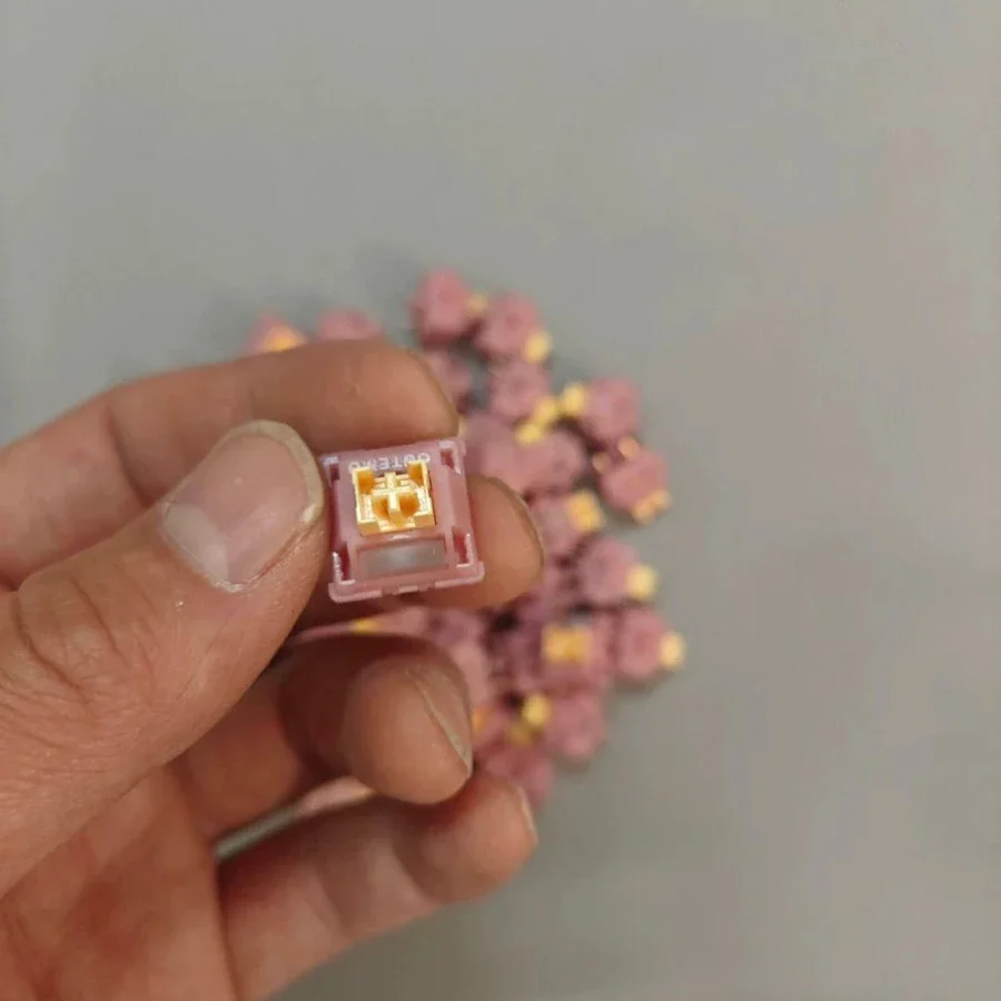 Outemu V3 Silent Peach Switches Lubed Update Silent Lemon V3 Switch5Pin Custom Hot-swap DIY Mechanical Keyboard Linear Tactile image 3
