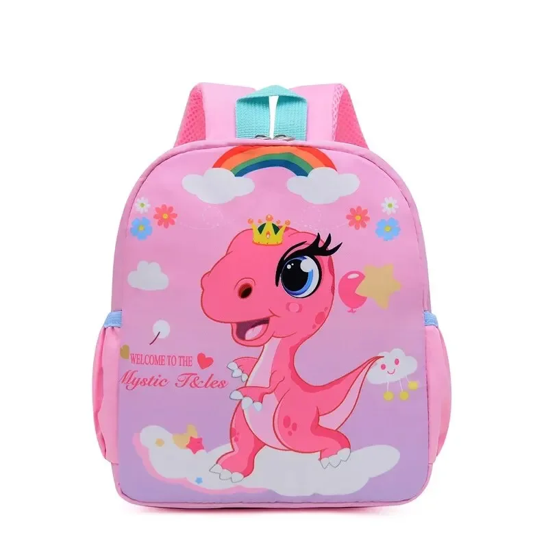 Kindergarten Primary School Bookbag Student Backpack Cartoon Cute Dinosaur Printed SchoolBags Trendy Waterproof