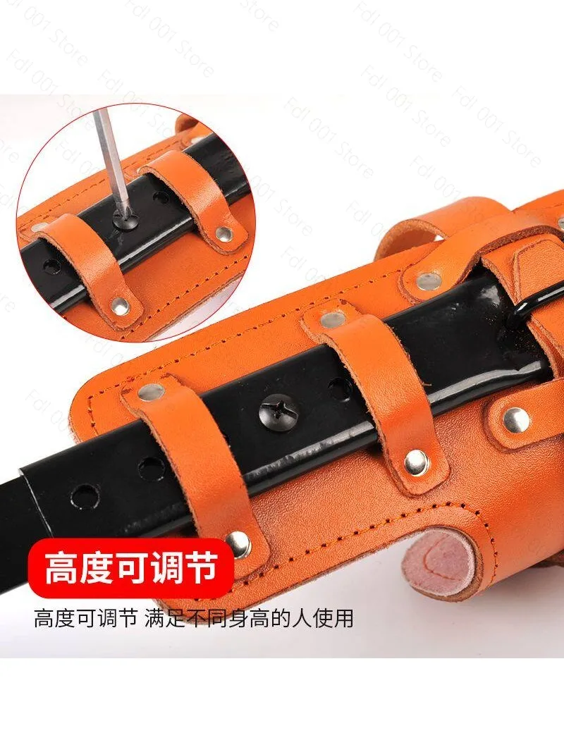 Cowhide forged model Adjustable upright tree climbing tool College tree outdoor picking foot tie to catch wasp foot buckle