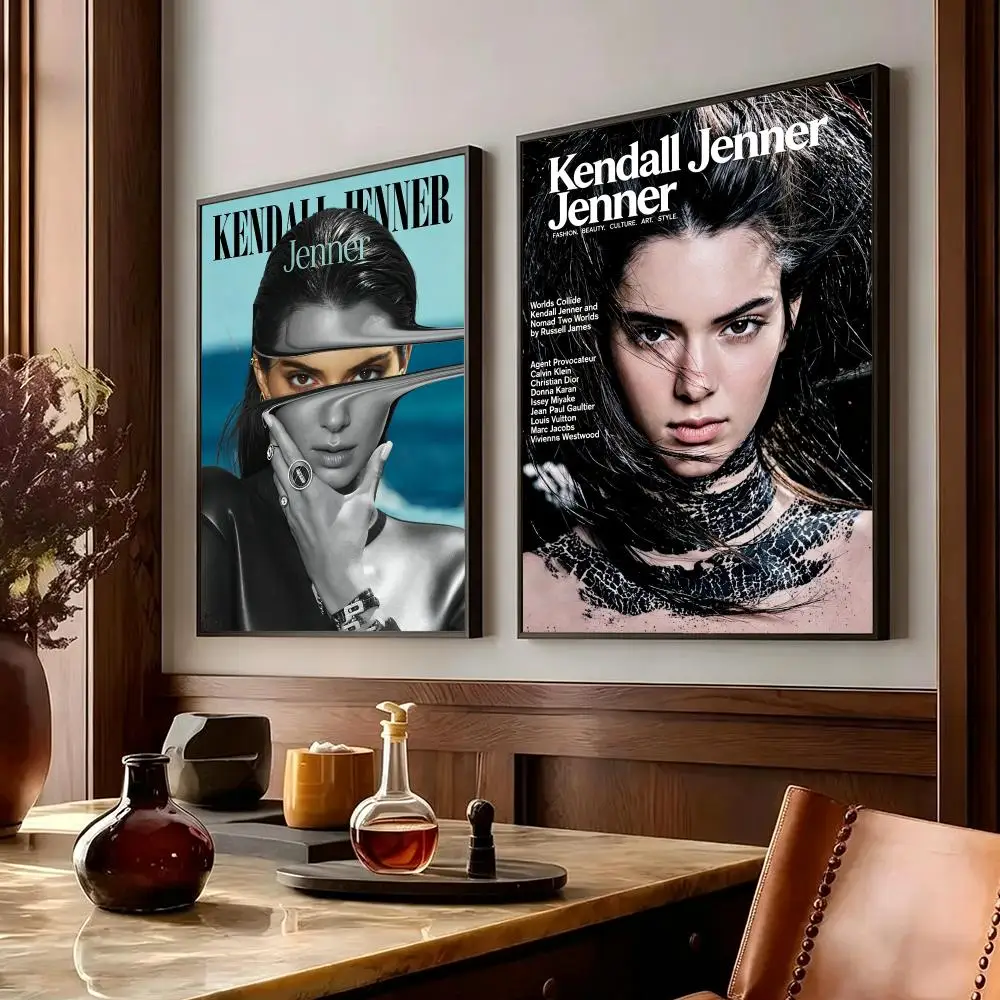 actor Kendall Jenner Poster Poster HD Printing Cozy Warm Style Home Decor Suitable for Living Room Bedroom Gift