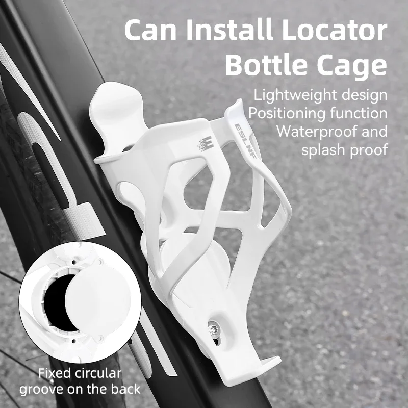 قفص زجاجات دراجة الطريق خفيف الوزن مع محدد موقع Airtag حامل زجاجة MTB المرن لملحقات الدراجة Airtag/Huawei Tag #4