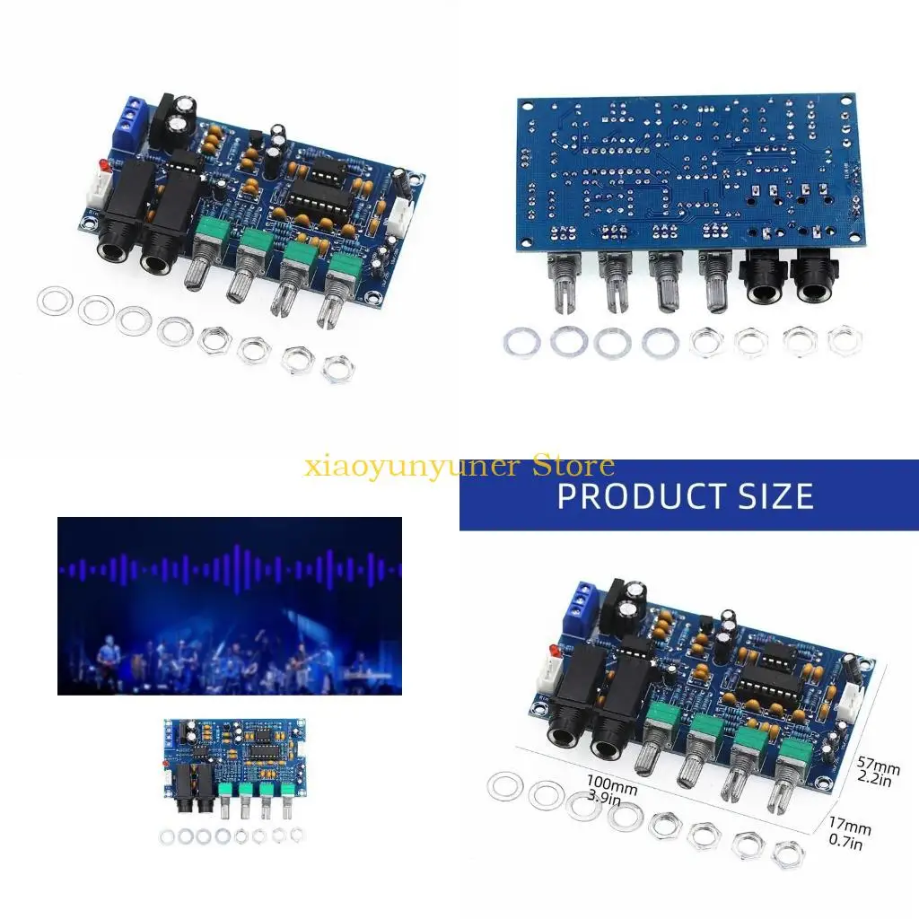 

P9JB Плата реверберации караоке XH-M173 с чипом PT2399 Плата усилителя микрофона