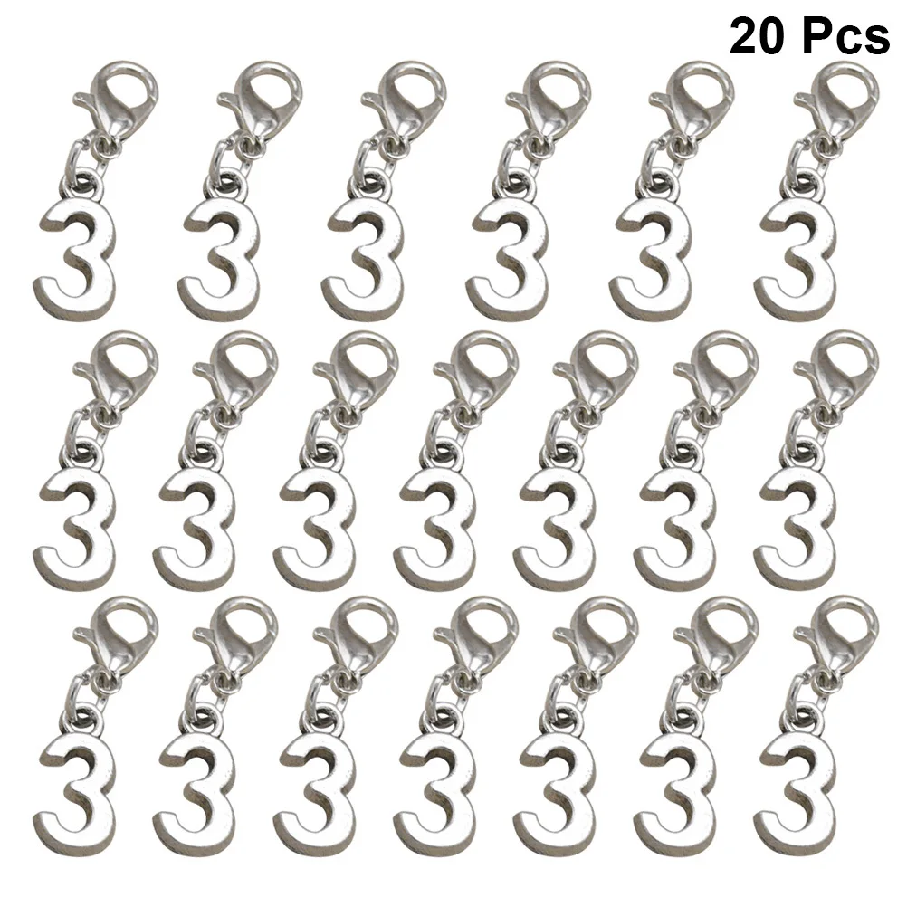 

20Pcs Lobster Clasp Alloy Charm Pendants Fine Workmanship DIY Necklace Bracelet Earrings Jewelry Making Accessories