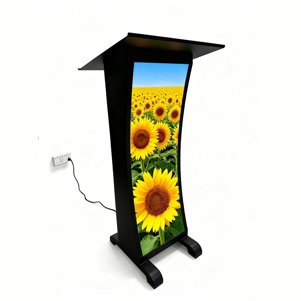 Podium LED Display HD GOB P2.5 Lectern Table Screen 800cd Brightness 2-Year Warranty School Meeting Conference Presentation