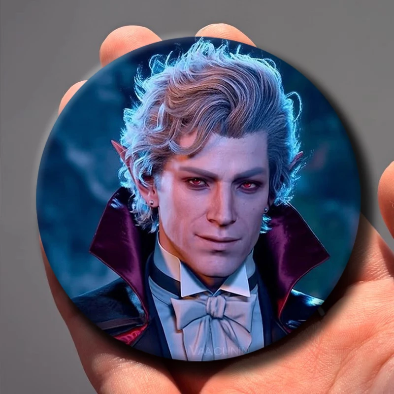 Popular Game A-Astarion Bulders Button Pin Creative Cartoon Character Brooch Badge For Backpack Accessories Deocr Fans Gift 58mm