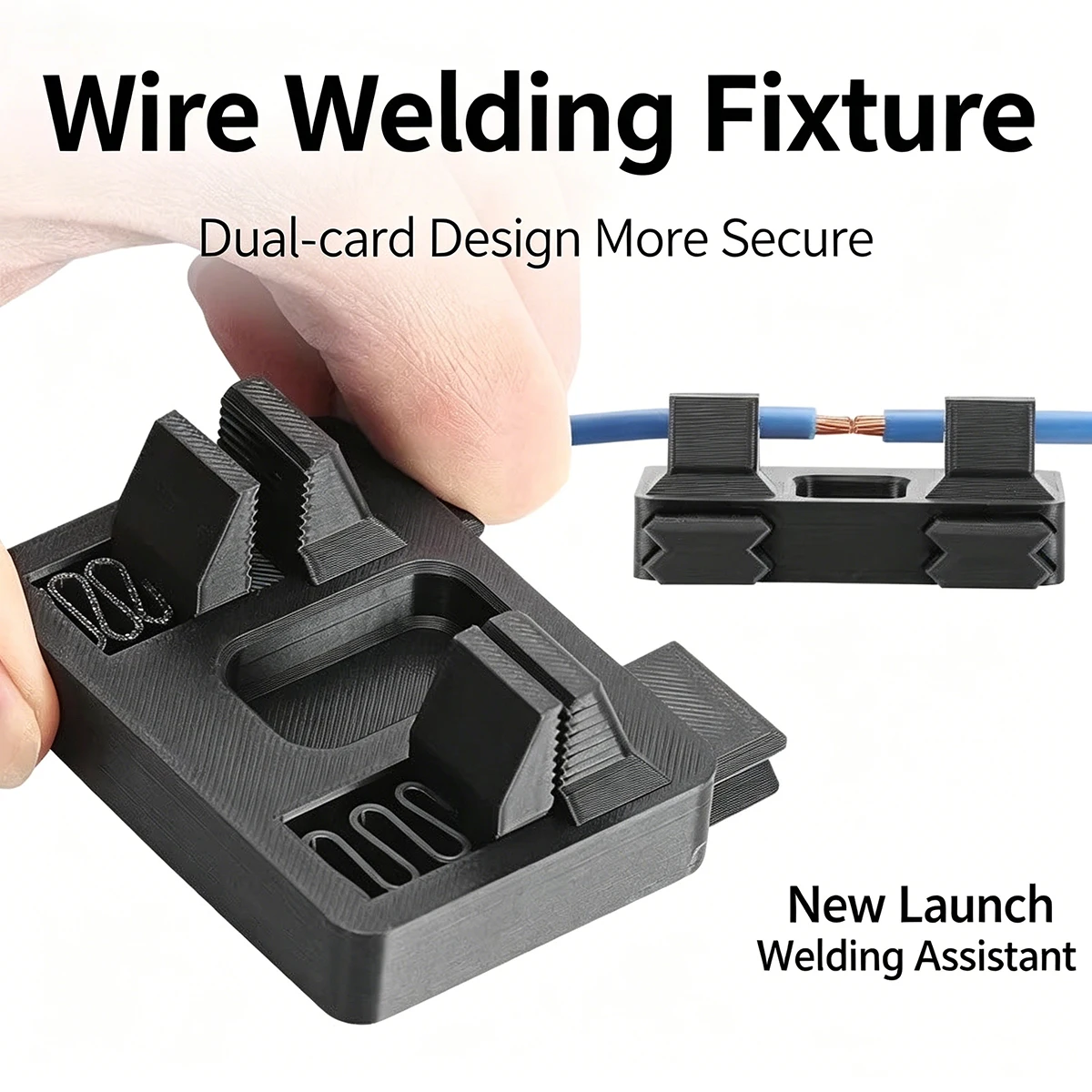 3D Printed Wire Soldering Fixer Double-Clamp Design Electronic Repair Soldering Assistant