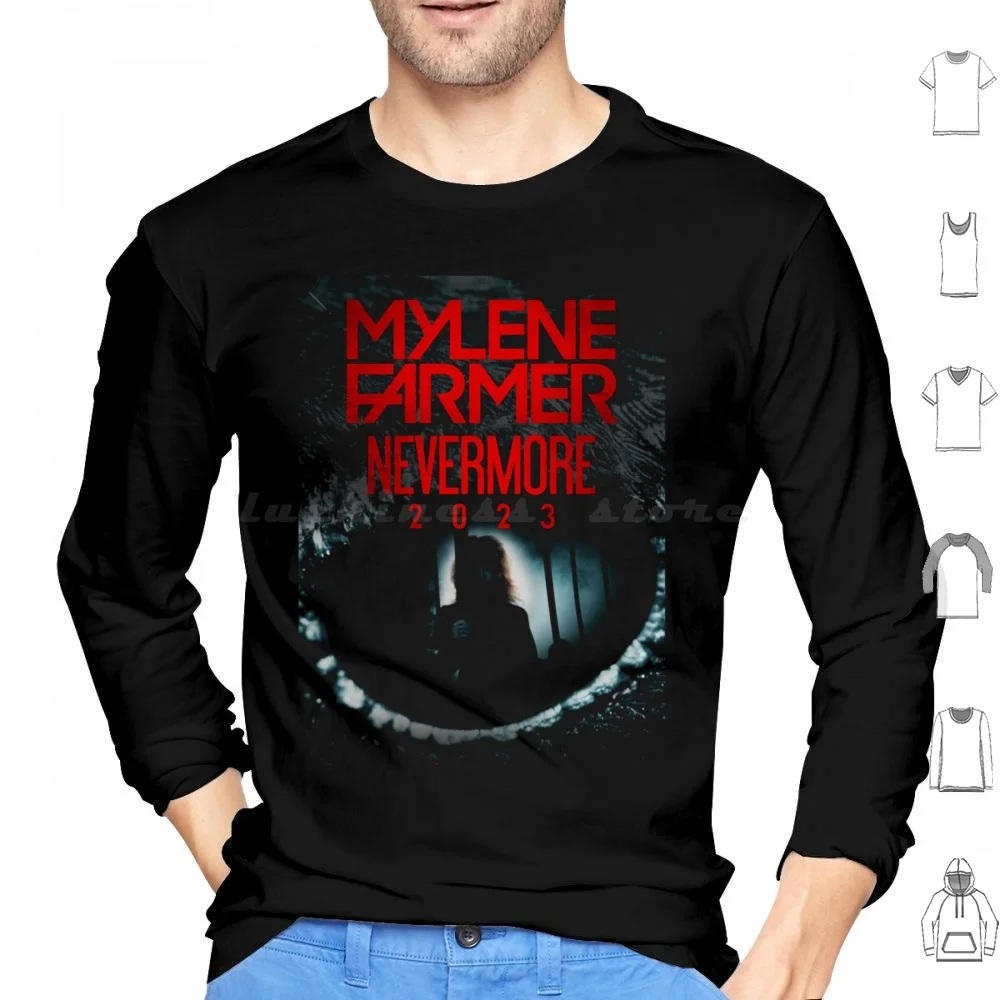 Mylene Farmer Nevermore 2023 , Mylene Farmer , Mylene Farmer 2023 , Mylène Farmer 2022 Hoodies Long Sleeve Mylene