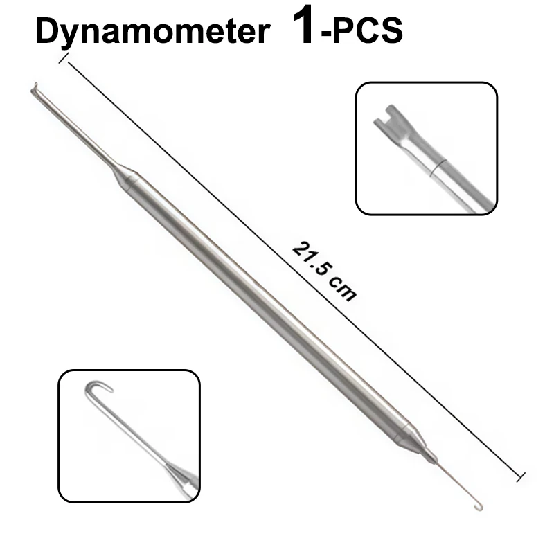 Dental Orthodontic Dynamometer Tension Stress Oral Rod Force Gauge Elastics Autoclavable Dentist Measuring Therapy Tools