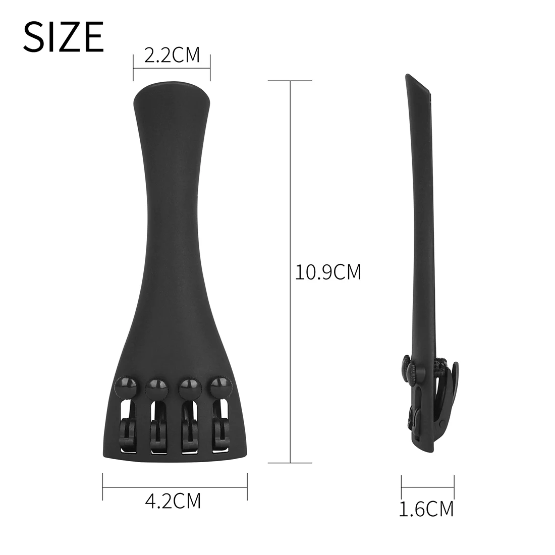 4/4 Violin Tailpiece Pull-String Plate Tailpiece Adjustable Tailgut Carbon Fiber High-End Drawstring Board Violin Accessories