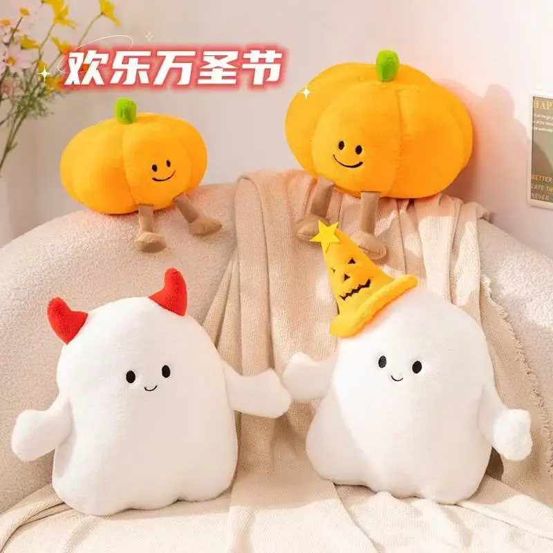 

2025 Хэллоуин тыква призрак плюшевая игрушка мягкая кукла праздничный реквизит декоративная подушка подарок счастливый Хэллоуин декор для вечеринки