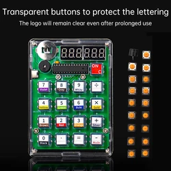 LED Digital Tube Display Calculator Electronic Kit DIY Kit 51 Microcontroller Soldering Practice Loose Parts Welding Teaching