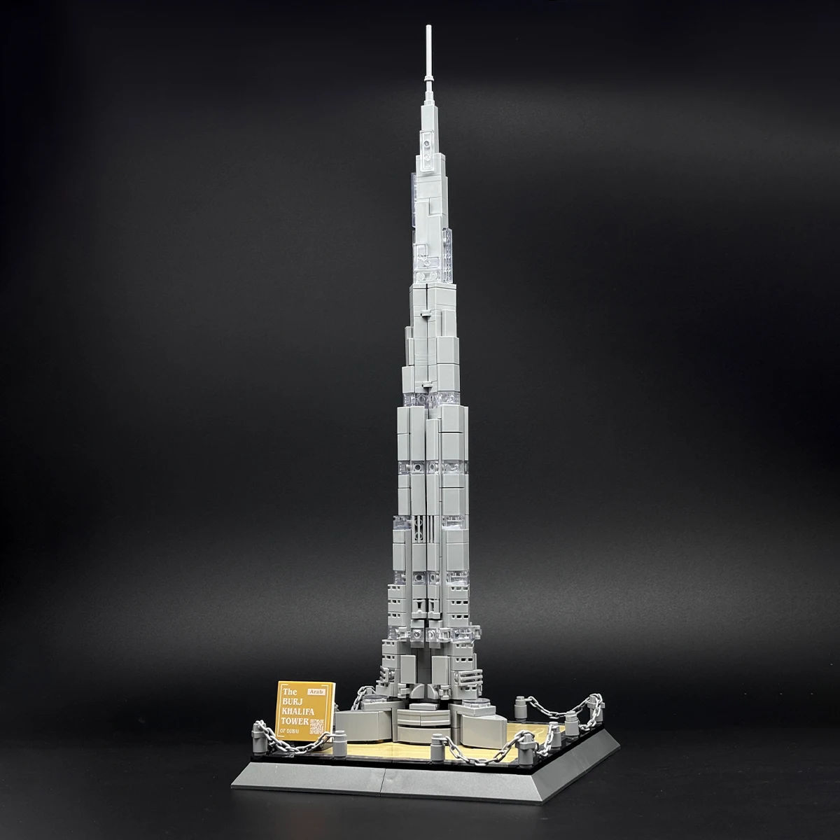 

Architecture Building Blocks Burj Khalifa Dubai Tower Model Kit Bricks Toy Desktop Decor Collectible Gift for Adult Men