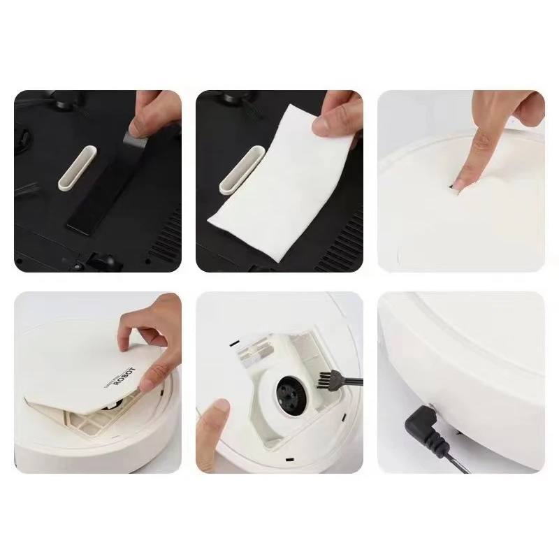 Robot spazzante intelligente Macchina per la pulizia automatica domestica Aspirapolvere ricaricabile Lavatrice per pavimenti