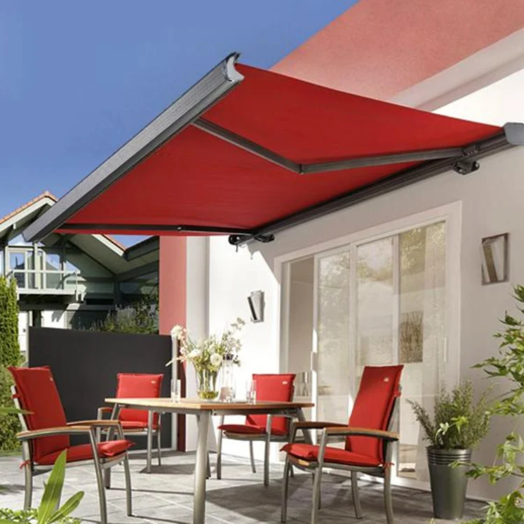 

White Electric DIY Outdoor Folding Pergola LED Light Motorized Retractable Sunshade Awning Manual Aluminum Alloy PVC Polyester
