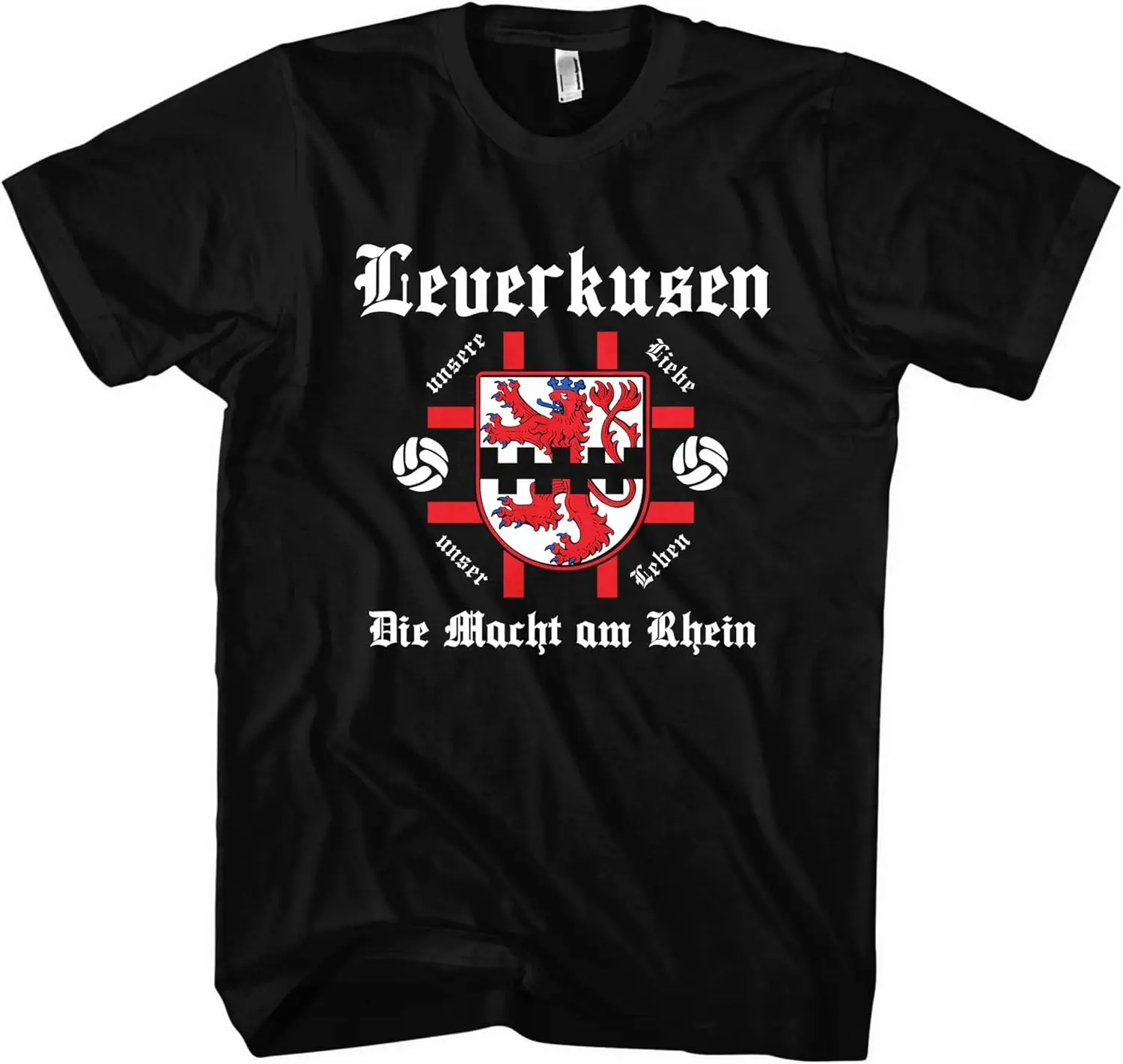 

Leverkusen Master Sport Football City Coat of Arms T-Shirt 100% Cotton O-Neck Short Sleeve Summer Casual Mens T-shirt Size S-3XL